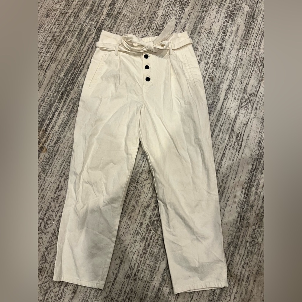 H&M High Rise Women Jeans - Cream